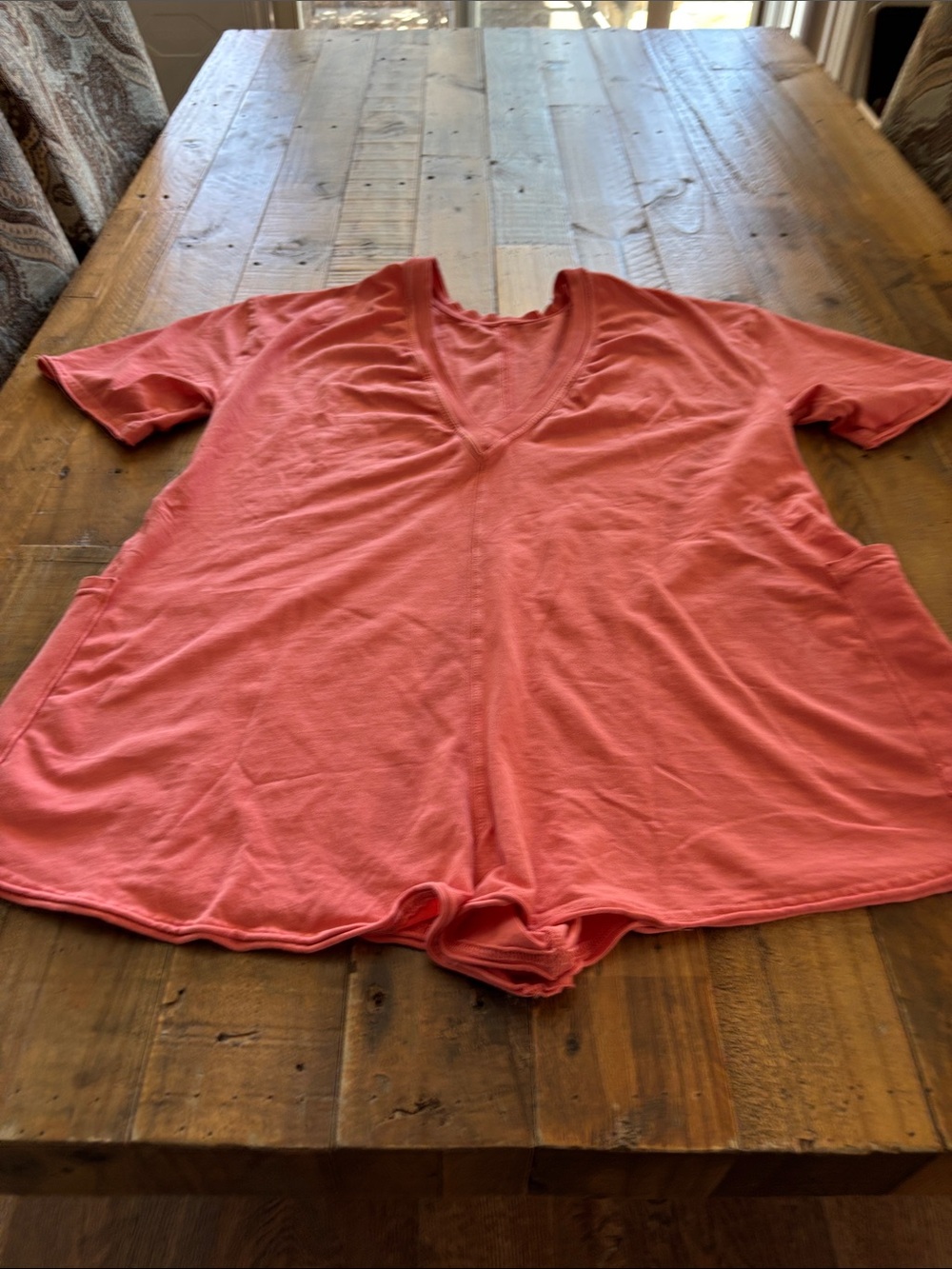 Free People hotshotCoral V-Neck Romper